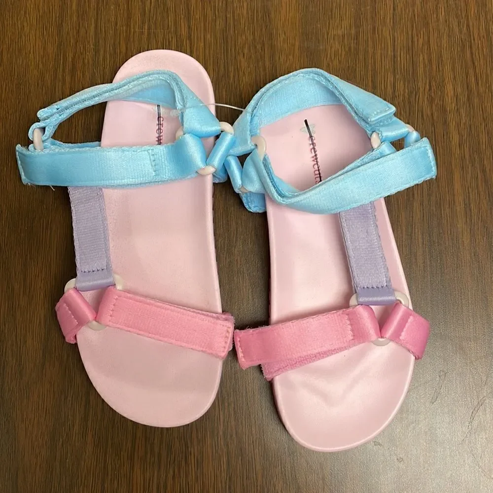 J. Crew Girls' sporty-strap sandals in colorblock*